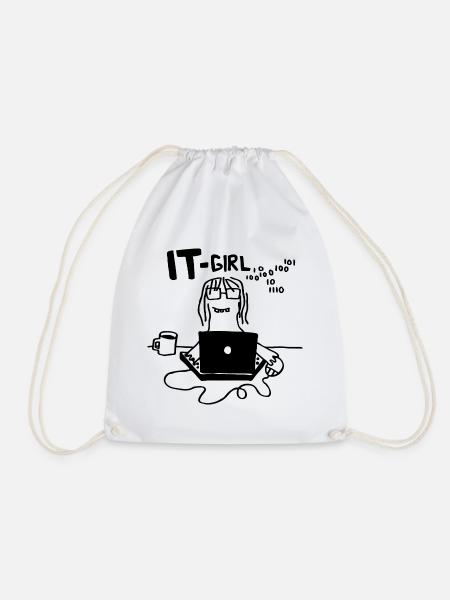 IT Girl - Turnbeutel - Weiß