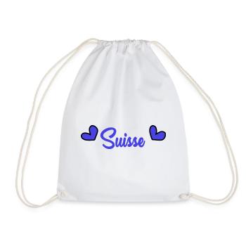 SUISSE. PAYS. GENEVE. HUMOUR. PAYS - Sac de sport léger - blanc - Devant