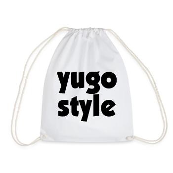 Yugo style - united style of Balkan - Drawstring Bag - white - Front