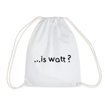 is watt - Turnbeutel - Weiß - Vorne