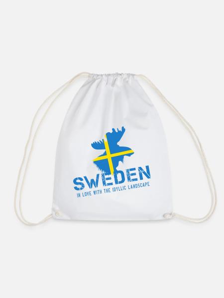 Schweden Sweden Sverige - Turnbeutel - Weiß
