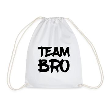 Team Bro - Turnbeutel - Weiß - Vorne