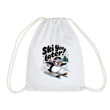 Ski You Later - Drawstring Bag - white - Front