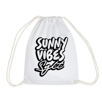 SUNNY VIBES SYLT - Drawstring Bag - white - Front