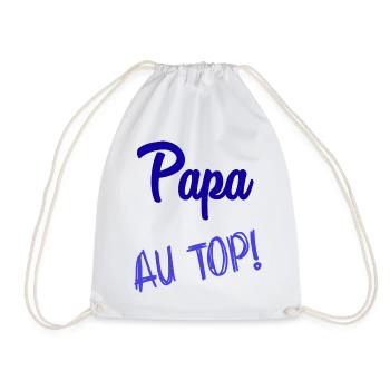 FROHER VATERTAG. PAPA. VATERTAG - Turnbeutel - Weiß - Vorne