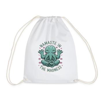 Namaste In The Madness - Drawstring Bag - white - Front