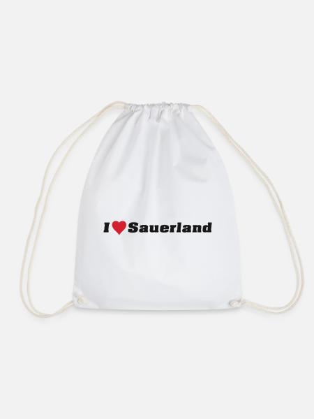 I Love Sauerland - Turnbeutel - Weiß
