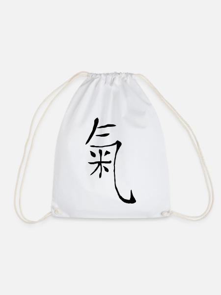 chi qi energie - Turnbeutel - Weiß