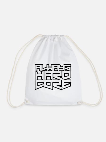 Always Hardcore - Turnbeutel - Weiß