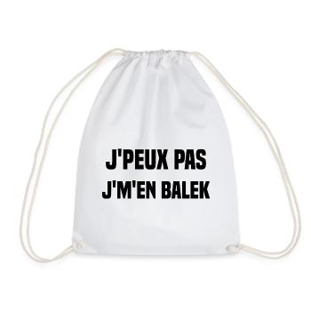 J'peux pas j'm'en balek - Sac de sport léger - blanc - Devant