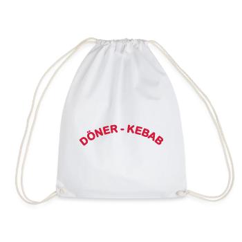 Doener Kebab Schrift - Turnbeutel - Weiß - Vorne