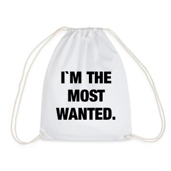 I`m the most wanted - Turnbeutel - Weiß - Vorne
