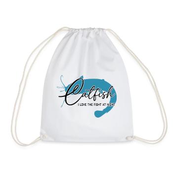 Catfish, Catfish, Sport Fishing, River Monster - Drawstring Bag - white - Front