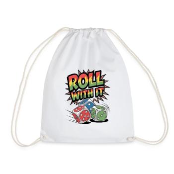 Roll With It - Drawstring Bag - white - Front