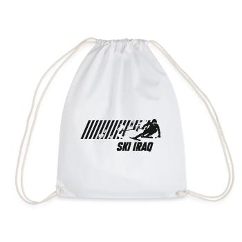 Ski Iraq - Drawstring Bag - white - Front