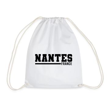 Nantes | Frankreich - Turnbeutel - Weiß - Vorne