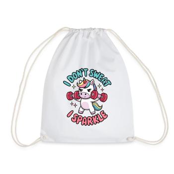 Je ne transpire pas, je scintille - Sac de sport léger - blanc - Devant