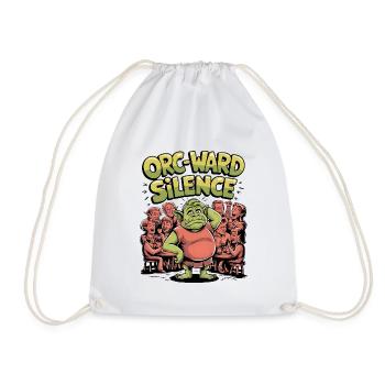 Orc-ward Silence - Drawstring Bag - white - Front
