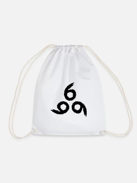 666 Satan Symbol - Turnbeutel - Weiß