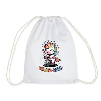 Cardio-corn - Drawstring Bag - white - Front