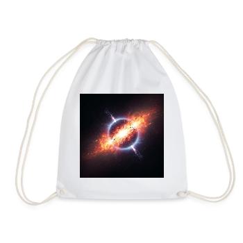 Kosmischer Orbit Kunstdruck - Turnbeutel - Weiß - Vorne