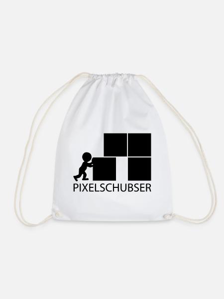 Pixelschubser und stolz darauf! - Turnbeutel - Weiß