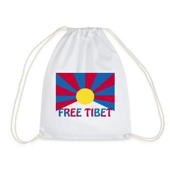 free tibet - Turnbeutel - Weiß - Vorne