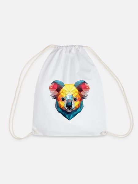 Koala Buntes Aquarell Tier Haustier Illustration - Turnbeutel - Weiß