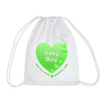 Baby Boy - Turnbeutel - Weiß - Vorne
