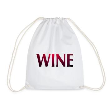 WINE - Turnbeutel - Weiß - Vorne