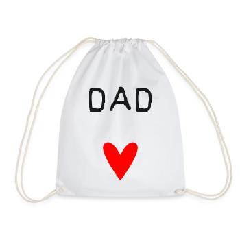 DAD. - DAD. VATERTAG. - Gute Nacht, Dad. - Turnbeutel - Weiß - Vorne