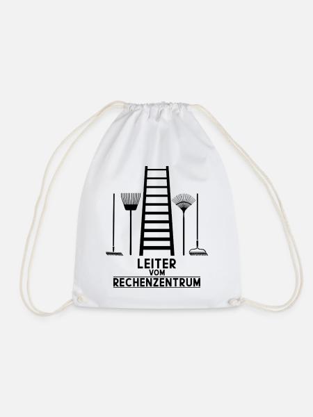 LEITER VOM RECHENZENTRUM - Turnbeutel - Weiß