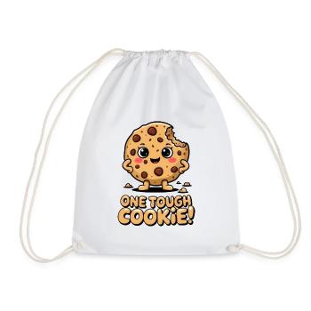 One Tough Cookie! - Drawstring Bag - white - Front