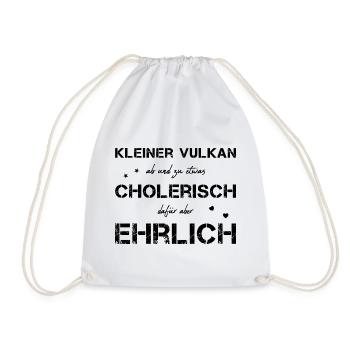 cholerisch ehrlich Choleriker - Turnbeutel - Weiß - Vorne