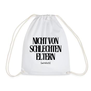 Nicht von schlechten Eltern - Turnbeutel - Weiß - Vorne