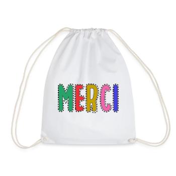 MERCI. MAÎTRESSE. MAÎTRE. MERCI MAÎTRESSE - Sac de sport léger - blanc - Devant