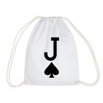 Carte à jouer au poker - Jack of Spades / Jokers - Sac de sport léger - blanc - Devant