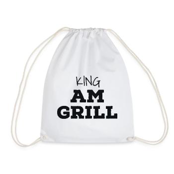 King au grill - Sac de sport léger - blanc - Devant