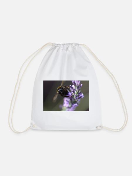 Biene lavendel Lavendelblüte - Turnbeutel - Weiß