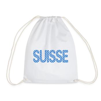 SUISSE. HUMOUR. PAYS. DRAPEAU - Sac de sport léger - blanc - Devant