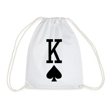 Carte à jouer au poker - King of Spades - Sac de sport léger - blanc - Devant