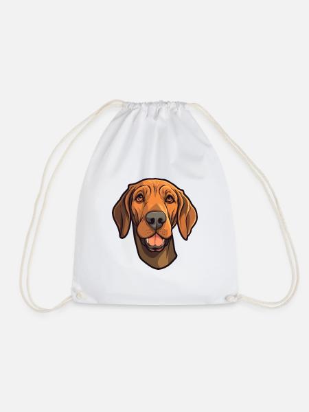 Plott Hund Hund Rasse Cartoon Kawaii Illustration - Turnbeutel - Weiß