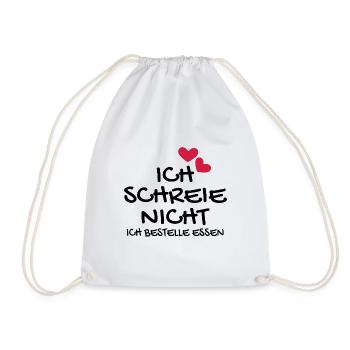 Baby Neugeborenes Babyspruch lustig Geschenk - Turnbeutel - Weiß - Vorne