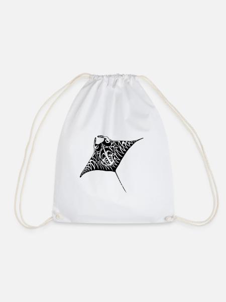 mantaray maori blk - Turnbeutel - Weiß