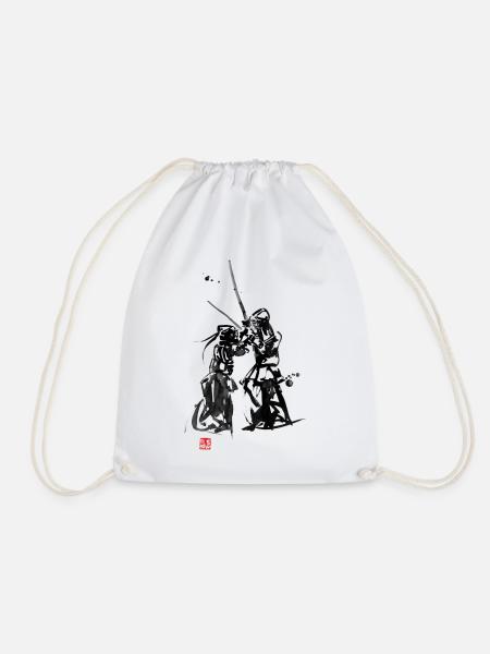 Kendo, eine Kampfkunst aus Japan - Turnbeutel - Weiß
