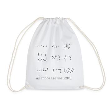 All boobs are beautiful Design - Turnbeutel - Weiß - Vorne