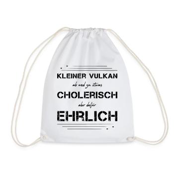 cholerisch ehrlich Choleriker - Turnbeutel - Weiß - Vorne
