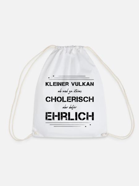 cholerisch ehrlich Choleriker - Turnbeutel - Weiß