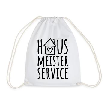Hausmeisterservice - Hausmeister Service - Turnbeutel - Weiß - Vorne