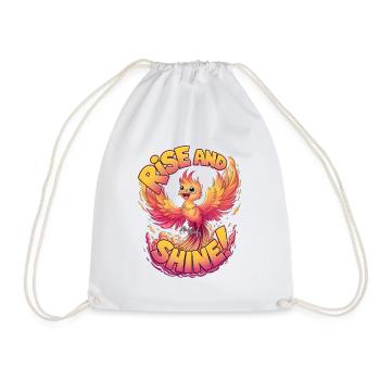 Rise And Shine - Drawstring Bag - white - Front